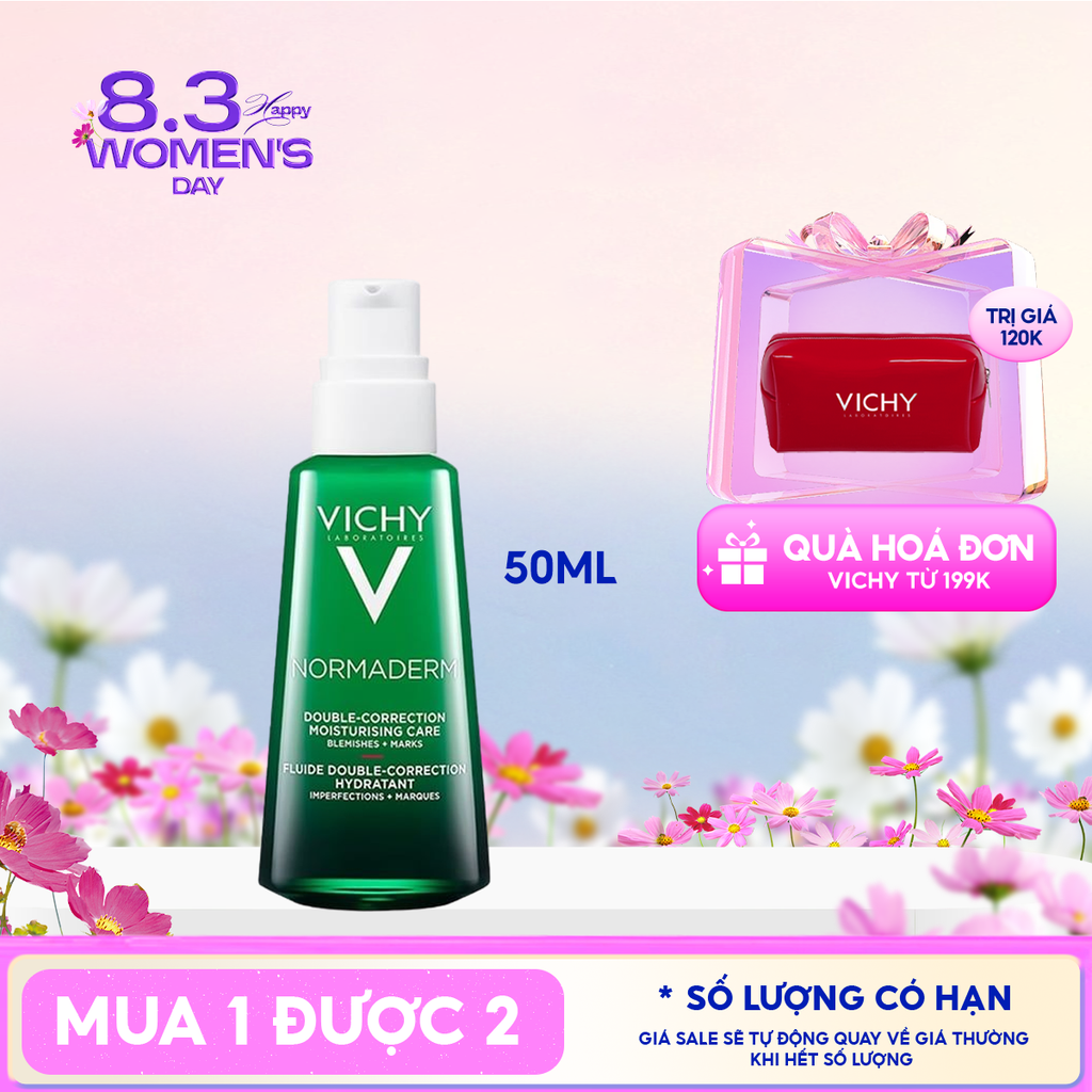 Kem Dưỡng Cải Thiện Mụn Vichy Normaderm Phytosolution Double-Correction Daily Care 50ml