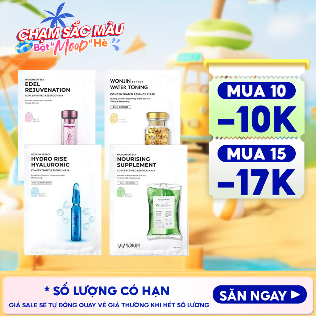 Mặt Nạ Cấp Ẩm, Hỗ Trợ Dưỡng Sáng Wonjin Effect Concentrated Essence Mask