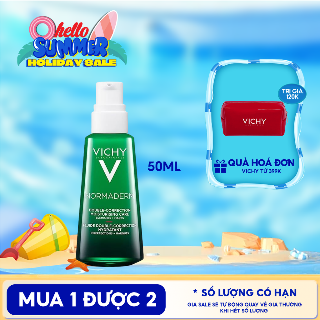 Kem Dưỡng Cải Thiện Mụn Vichy Normaderm Phytosolution Double-Correction Daily Care 50ml