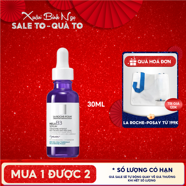  Serum La Roche-Posay Hỗ Trợ Dưỡng Sáng, Giảm Thâm Nám La Roche-Posay Mela B3 Serum 30ml 