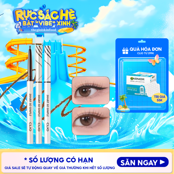  Chì Kẻ Mắt Clio Chống Nước, Không Trôi So Simple Waterproof Pencil Liner 0.14g 