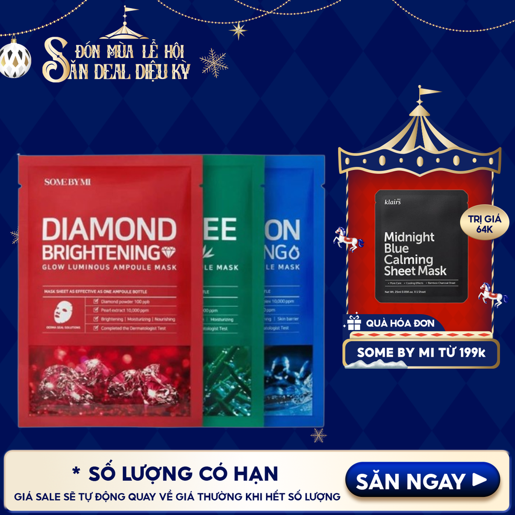 Mặt Nạ Giấy Some By Mi Làm Dịu, Hỗ Trợ Cải Thiện Mụn, Dưỡng Sáng Da Cao Cấp Hàn Quốc Mask Sheet