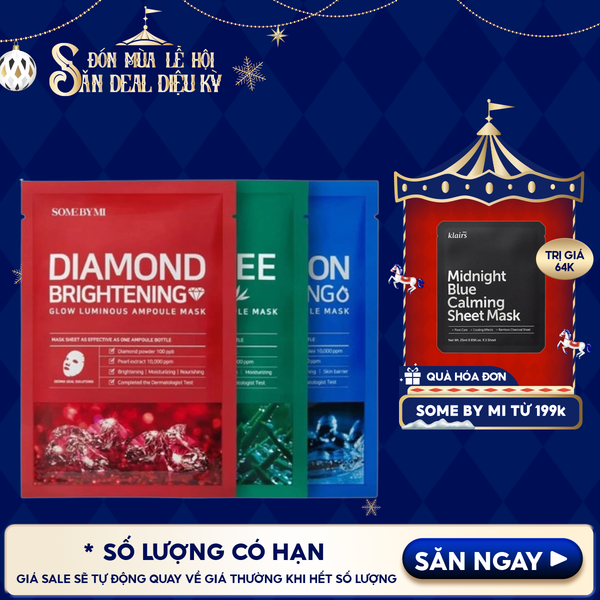  Mặt Nạ Giấy Some By Mi Làm Dịu, Hỗ Trợ Cải Thiện Mụn, Dưỡng Sáng Da Cao Cấp Hàn Quốc Mask Sheet 