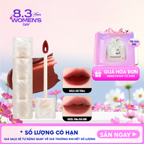 [NEW] Son Phao Kem Lì Mềm Mịn Như Bơ, Lâu Trôi Merzy Puffer Mellow Tint 3.7g