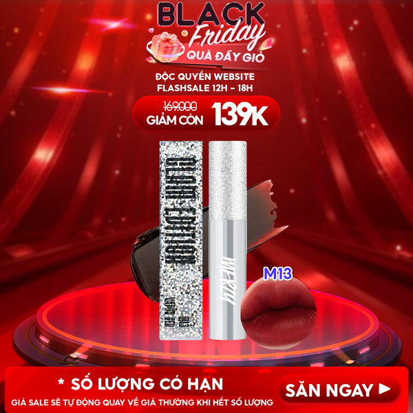  [Merzy Glam Vỏ Bạc] Son Kem Lì Mềm Mịn, Lâu Trôi Merzy The Glam Mellow Tint 4g 