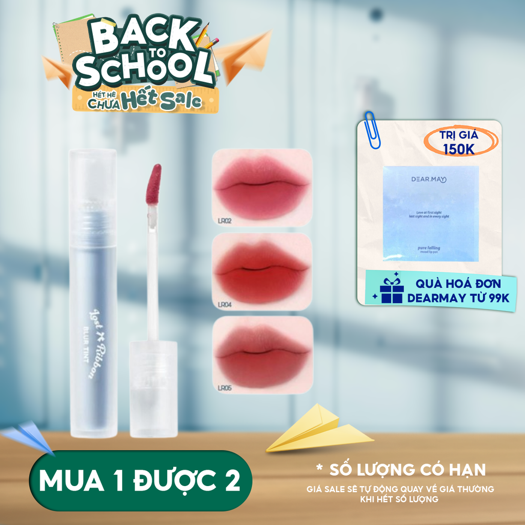 Son Kem Lì Thuần Chay Dearmay Lost Ribbon Blur Tint 3.3g