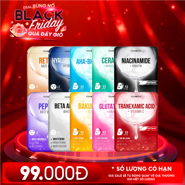  Combo Foodaholic 10 Mask: Mặt nạ Premium Mask + Mặt Nạ Dưỡng Da Chuyên Sâu Ample Mask 