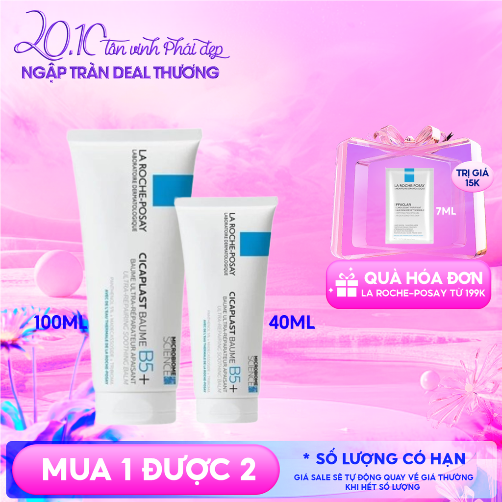 Kem Dưỡng La Roche-Posay Làm Dịu, Hỗ Trợ Phục Hồi Da, Đa Công Dụng Laboratoire Dermatologique Cicaplast Baume B5+