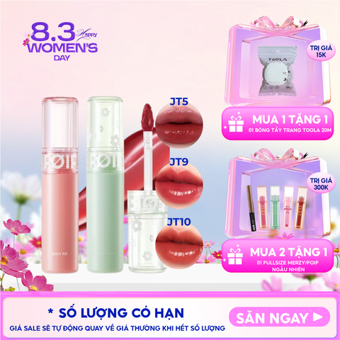 Son Tint Bóng FOIF Thuần Chay, Ẩm Mọng, Bền Màu Juicy Fit Tint