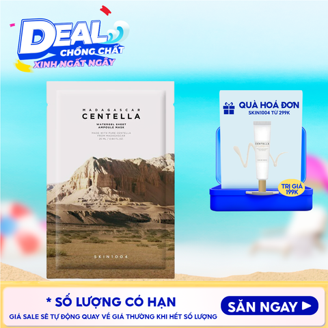 Mặt Nạ Skin1004 Làm Dịu, Dưỡng Ẩm Chiết Xuất Rau Má Madagascar Centella Watergel Sheet Ampoule Mask 25ml