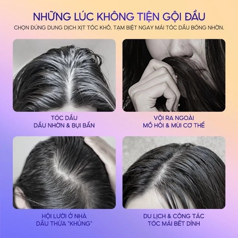 Dầu Gội Khô Grace And Glow Phồng Tóc Dry Shampoo 150ml