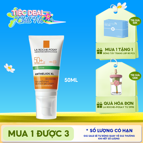 Kem Chống Nắng La Roche-Posay Kiểm Soát Dầu Anthelios Dry Touch Finish Mattifying Effect SPF50+ 50ml