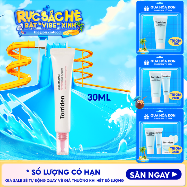  Kem Dưỡng Mắt Torriden Hỗ Trợ Giảm Thâm, Nhăn Vùng Mắt Cellmazing Firming Eye Cream 30ml 