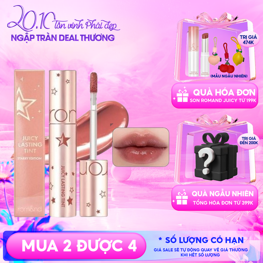 [Juicy Lasting Tint Starry Edition - Màu 23] Son Tint Lì Romand Juicy Lasting Tint Starry Edition 5.5g