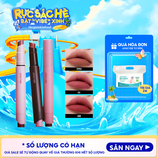  Son Lì Dạng Thỏi Mịn Mượt Lâu Trôi Joocyee Velvet Rouge 3g 