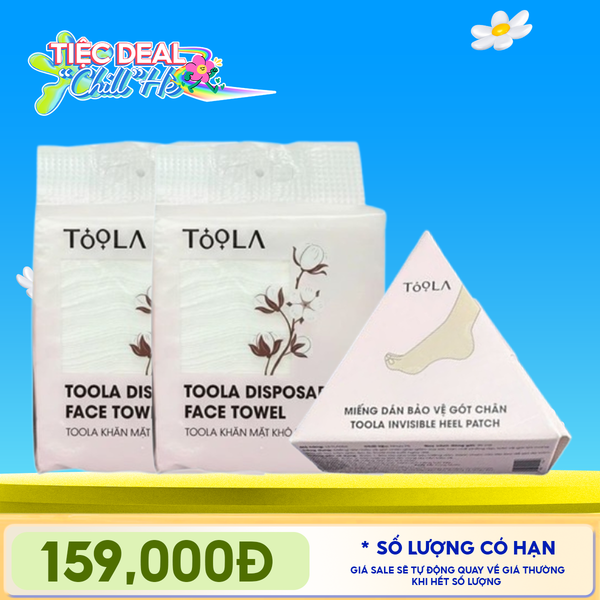  Combo Khăn Mặt Khô Đa Năng Cao Cấp, Mềm Mịn TOOLA Disposable Face Towel 