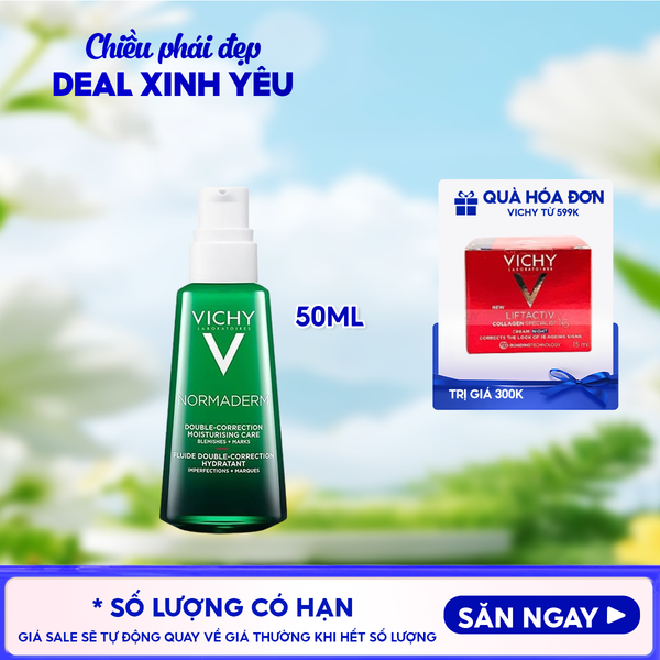  Kem Dưỡng Cải Thiện Mụn Vichy Normaderm Phytosolution Double-Correction Daily Care 50ml 