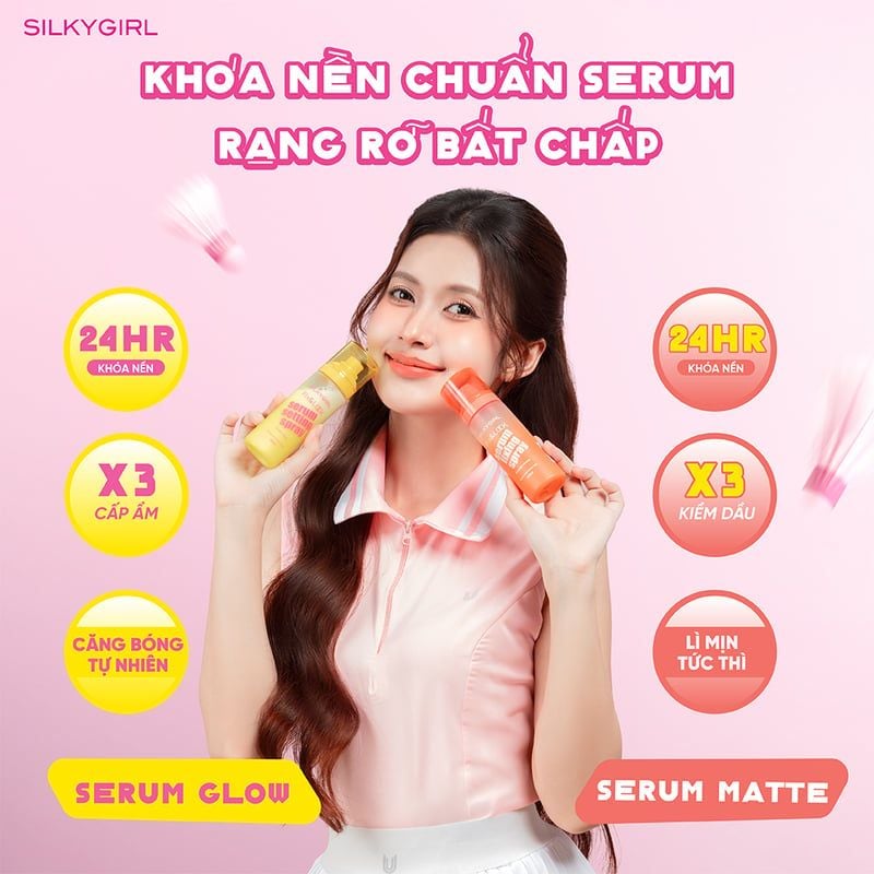 Xịt Khóa Nền Silkygirl Fix & Lock Serum Fixing Spray 100ml