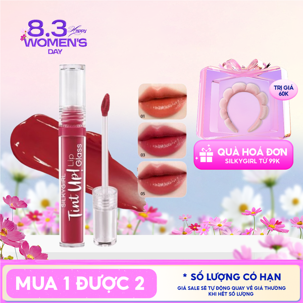  Son Tint Bóng Silkygirl Tint Up! Lip Glass 3g 