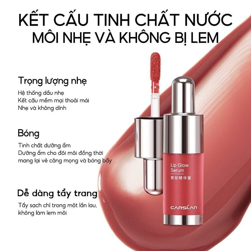 Son Tint Bóng Dưỡng Môi Mini Carslan Lip Glow Serum #G104 1g