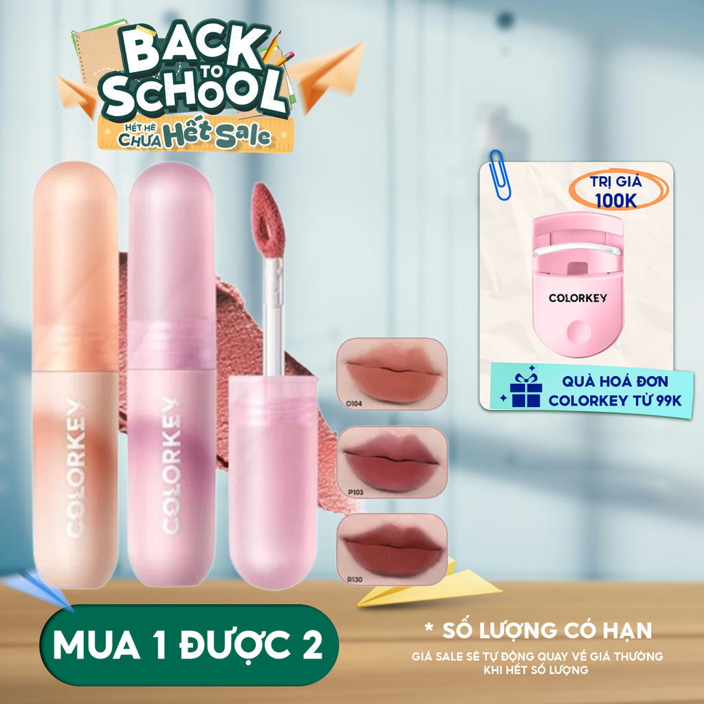 Son Kem Bùn Colorkey Mềm Mịn Như Nhung Mousse Lip Mud Matte 2g