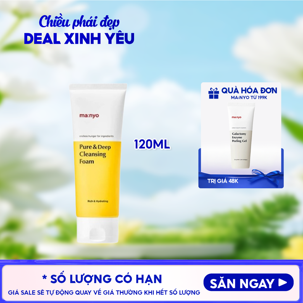 Sữa Rửa Mặt Ma:nyo Pure&Deep Cleansing Foam 120ml