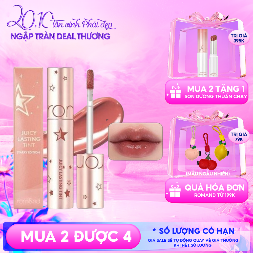 [Juicy Lasting Tint Starry Edition - Màu 23] Son Tint Lì Romand Juicy Lasting Tint Starry Edition 5.5g