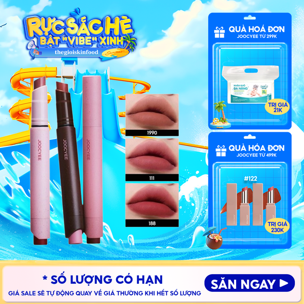  Son Lì Dạng Thỏi Mịn Mượt Lâu Trôi Joocyee Velvet Rouge 3g 