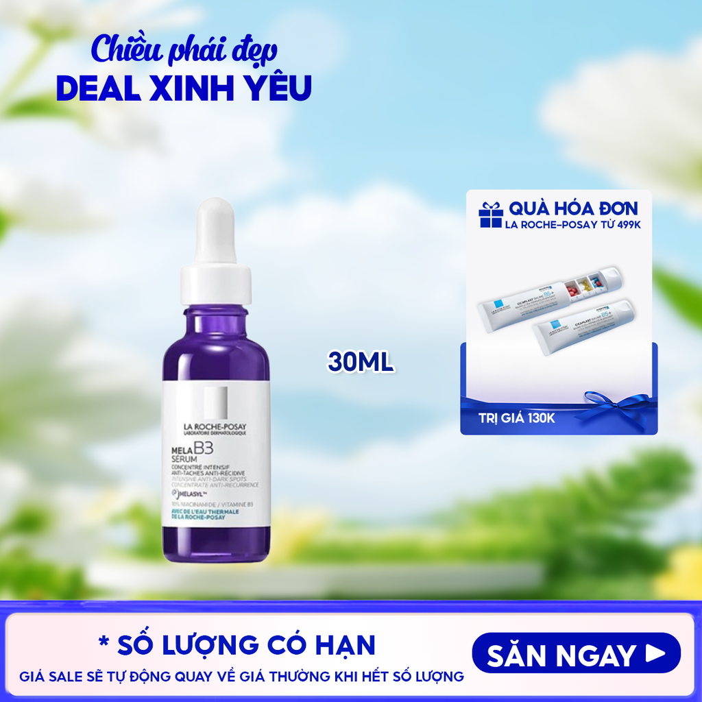 Serum La Roche-Posay Hỗ Trợ Dưỡng Sáng, Giảm Thâm Nám La Roche-Posay Mela B3 Serum