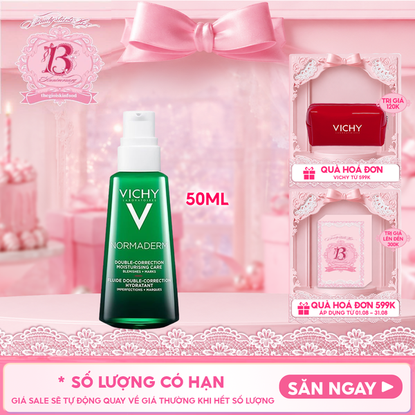  Kem Dưỡng Cải Thiện Mụn Vichy Normaderm Phytosolution Double-Correction Daily Care 50ml 