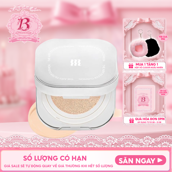  Phấn Nước Merzy Mịn Lì, Che Phủ Cao The Airy Filter Cushion SPF50+ PA+++ 11g 