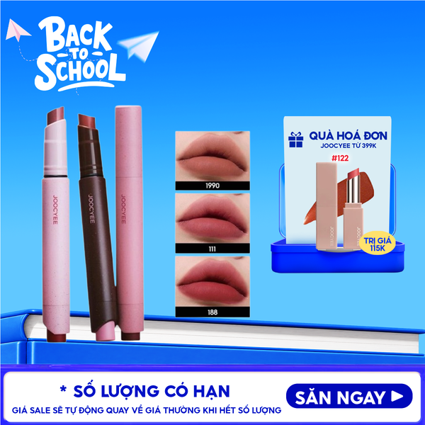  Son Lì Dạng Thỏi Mịn Mượt Lâu Trôi Joocyee Velvet Rouge 3g 