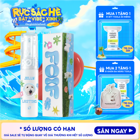 [Teddy Collection] Son Tint Bóng FOIF Thuần Chay, Ẩm Mịn, Căng Bóng Jelly Lasting Tint 3g