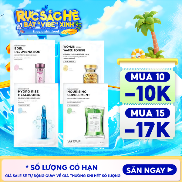  Mặt Nạ Cấp Ẩm, Hỗ Trợ Dưỡng Sáng Wonjin Effect Concentrated Essence Mask 
