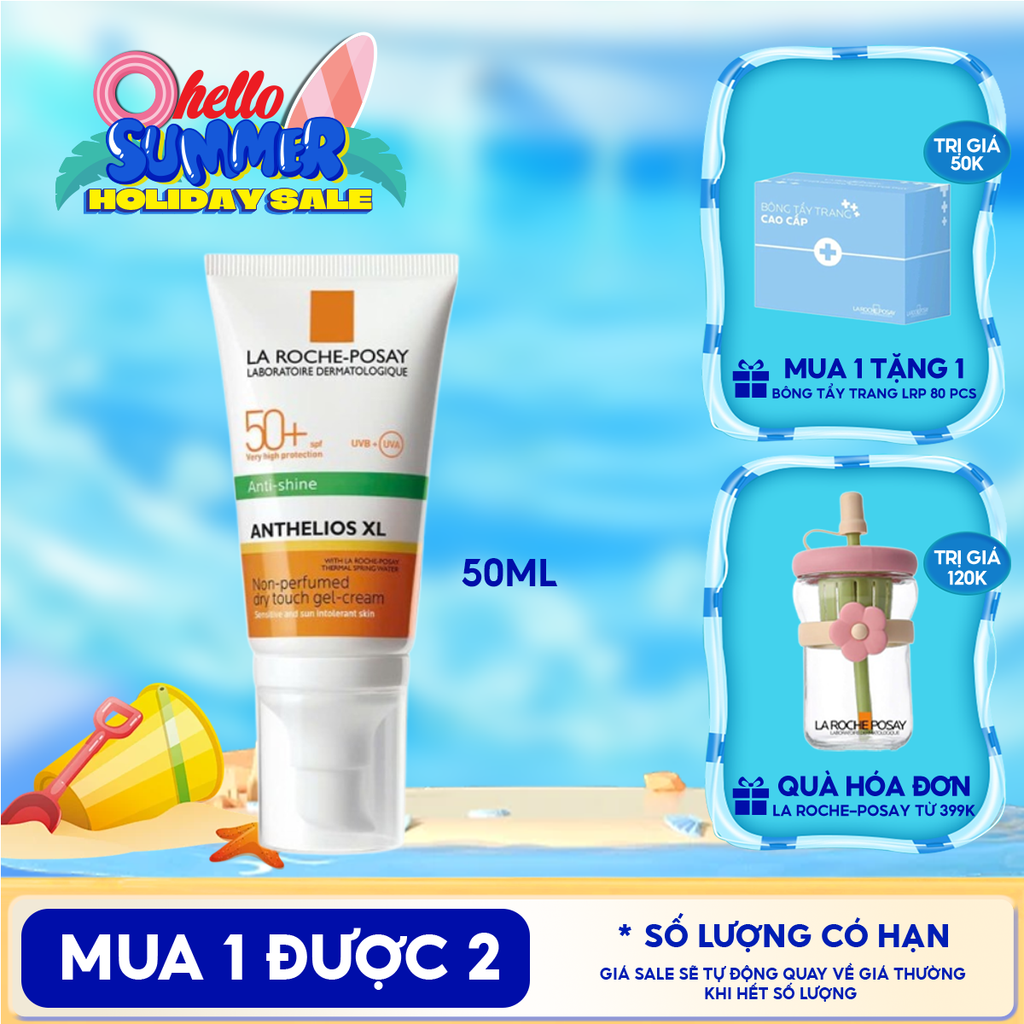 Kem Chống Nắng La Roche-Posay Kiểm Soát Dầu Anthelios Dry Touch Finish Mattifying Effect SPF50+ 50ml