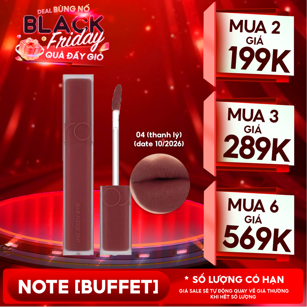Son Kem Lì Romand Lên Màu Chuẩn, Mịn Môi Blur Fudge Tint 5g