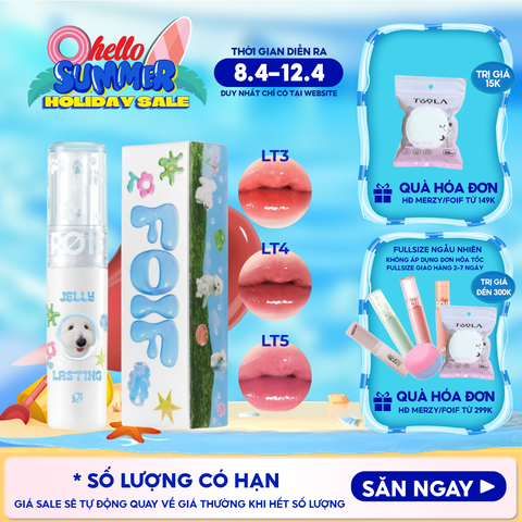 [Teddy Collection] Son Tint Bóng FOIF Thuần Chay, Ẩm Mịn, Căng Bóng Jelly Lasting Tint 3g