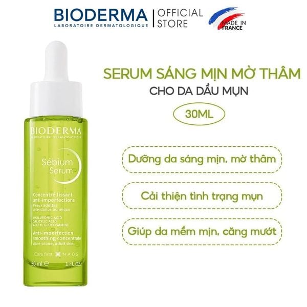  Serum Bioderma Sáng Mịn Mờ Thâm Sebium Serum 30ml 