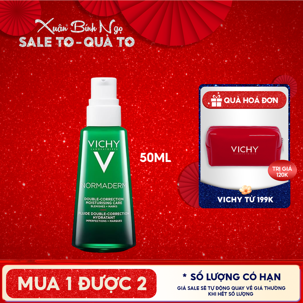 Kem Dưỡng Cải Thiện Mụn Vichy Normaderm Phytosolution Double-Correction Daily Care 50ml