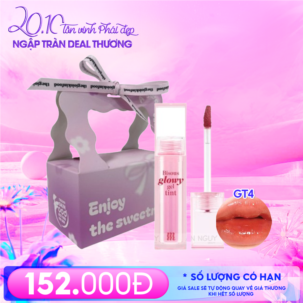 Combo Quà Tặng 20/10: Combo Túi Hộp Nhỏ Enjoy The Sweetness Và Son Môi Merzy