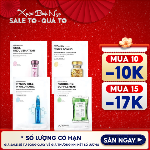 Mặt Nạ Cấp Ẩm, Hỗ Trợ Dưỡng Sáng Wonjin Effect Concentrated Essence Mask