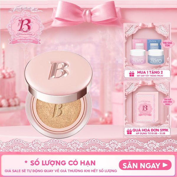  Phấn Nước Banila Co Mỏng Mịn Căng Bóng Essence Skin Pink Cushion SPF50+ PA+++ 12g 