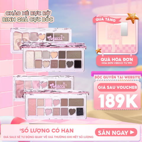 Bảng Phấn Mắt VEECCI 11 Ô Ribbon Fantasy 11 Color Eyeshadow Palette