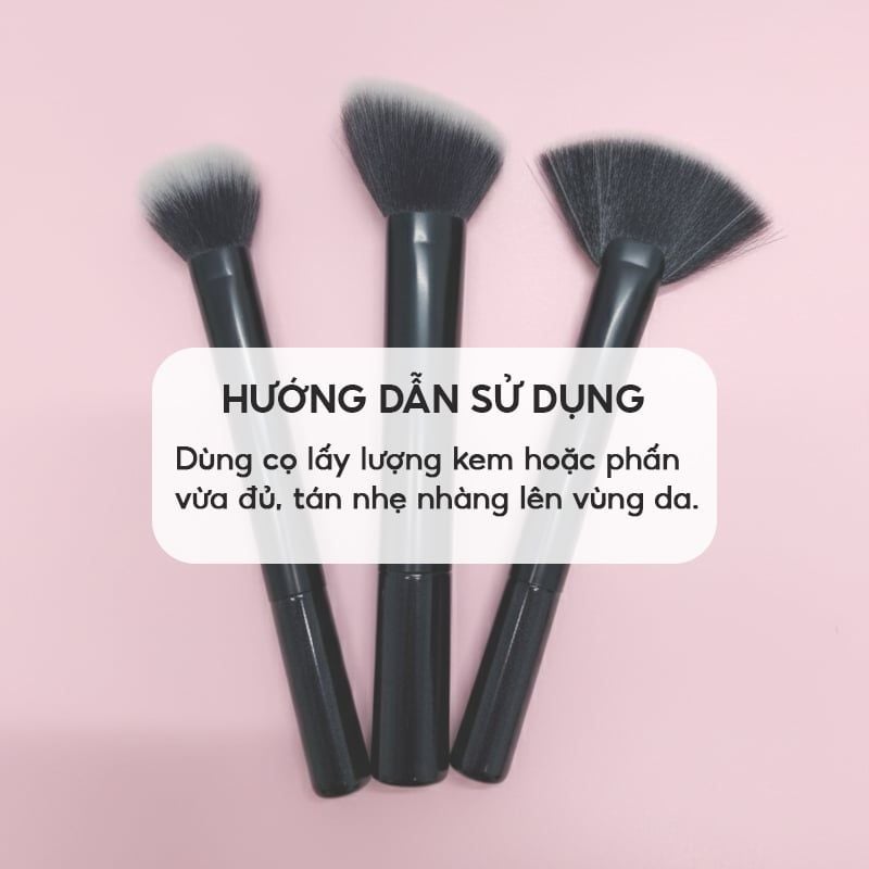 Bộ Cọ Trang Điểm Tạo Khối, Bắt Sáng TOOLA Highlight & Contour Brush Set - BT-TLA091