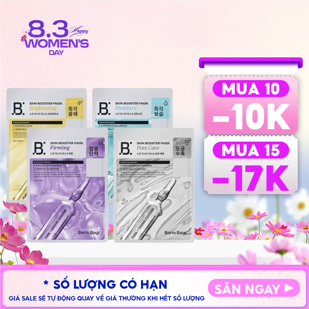 Mặt Nạ Banobagi Chăm Sóc Da, Cấp Ẩm, Hỗ Trợ Dưỡng Sáng Da Skin Booster Mask 25g