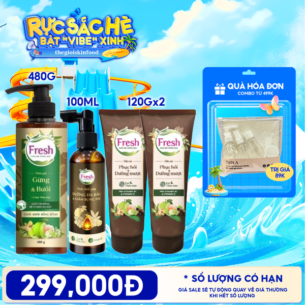  Dầu Gội Fresh Thảo Mộc Dưỡng Sinh 480g 