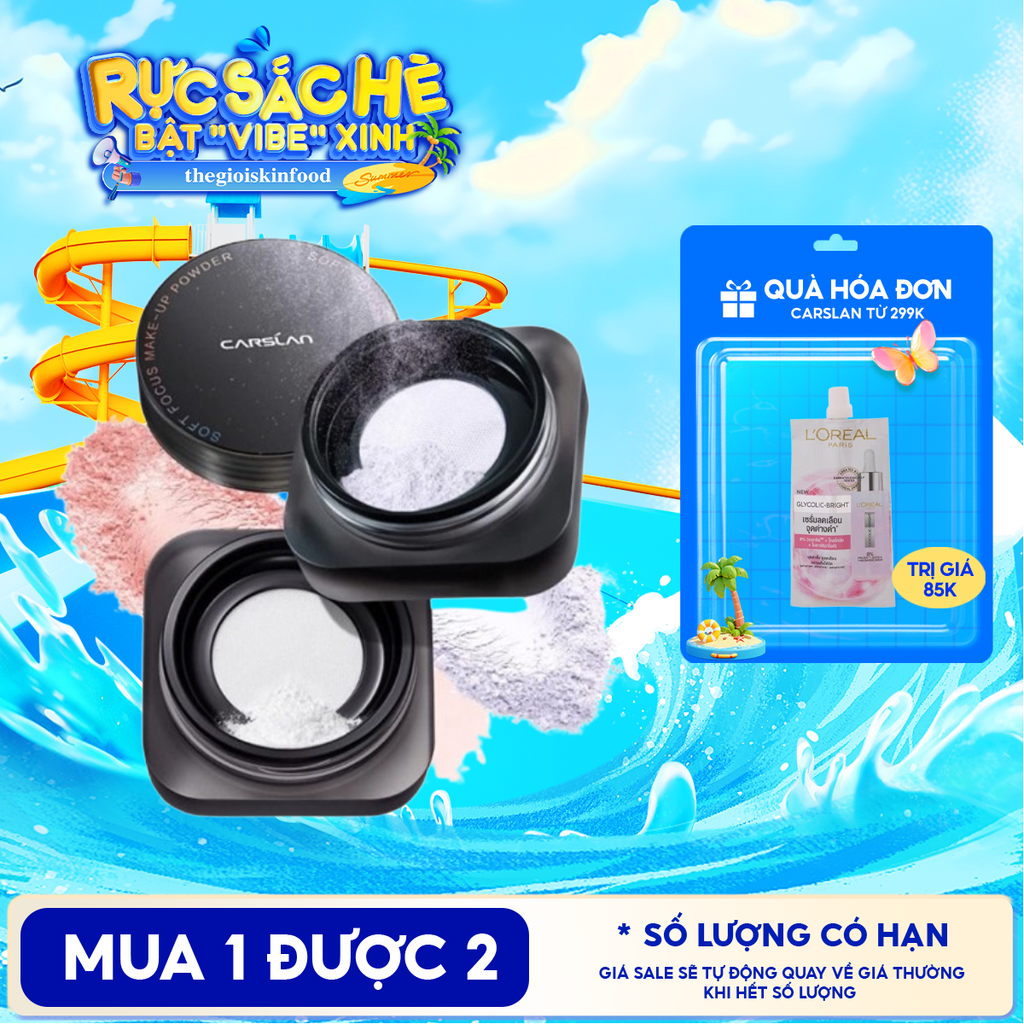 Phấn Phủ Carslan Dạng Bột, Kiềm Dầu Soft Focus Make-up Powder