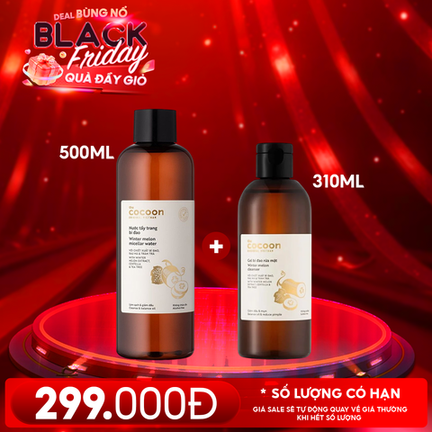Nước Tẩy Trang Cocoon Bí Đao Thuần Chay Làm Sạch Dịu Nhẹ Winter Melon Micellar Water
