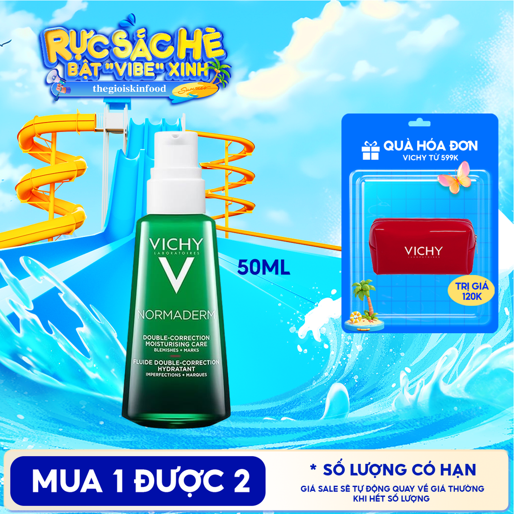 Kem Dưỡng Cải Thiện Mụn Vichy Normaderm Phytosolution Double-Correction Daily Care 50ml
