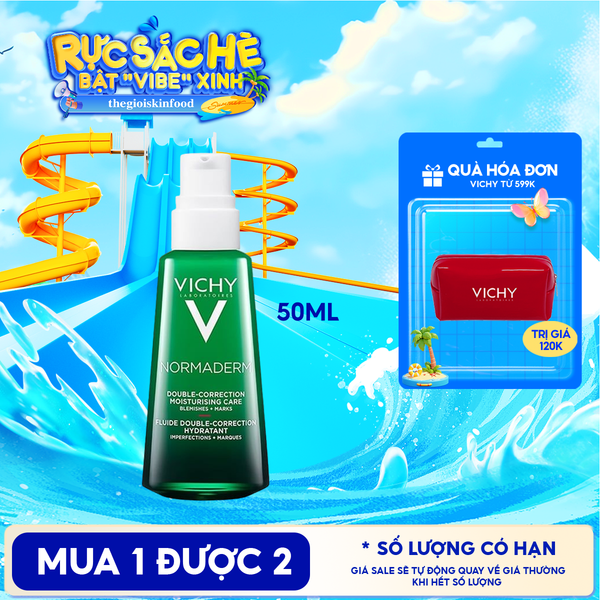  Kem Dưỡng Cải Thiện Mụn Vichy Normaderm Phytosolution Double-Correction Daily Care 50ml 